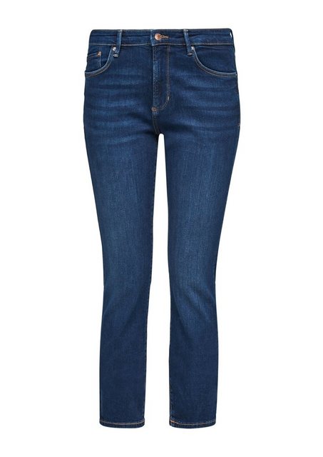 s.Oliver 5-Pocket-Jeans Jeans Betsy / Slim Fit / Mid Rise / Slim Leg Leder- günstig online kaufen