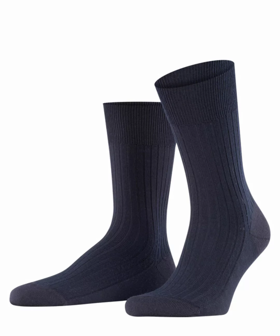 FALKE Bristol Pure Herren Socken, 47-48, Blau, Uni, Schurwolle, 14415-63700 günstig online kaufen
