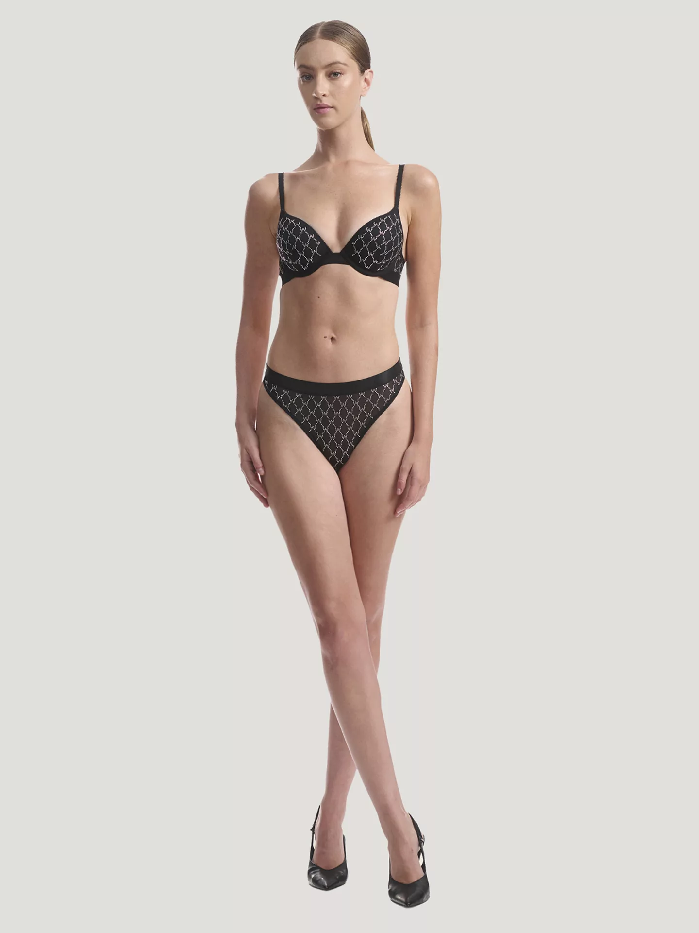 Wolford - Sheer Logo Spark Push-Up Bra, Frau, black, Größe: 75D günstig online kaufen