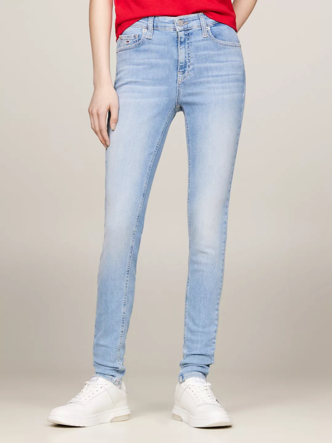 Tommy Jeans Skinny-fit-Jeans "Nora Mid Rise Skinny Fit", mit Waschung, Logo günstig online kaufen