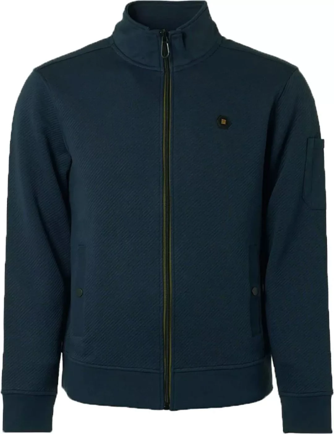 No Excess-Strickjacke Jacquard Navy - Größe L günstig online kaufen