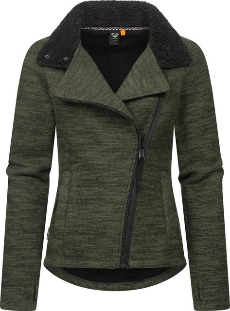 Ragwear Strickfleecejacke "Saskie Melange", ohne Kapuze, Grob gestrickte Da günstig online kaufen