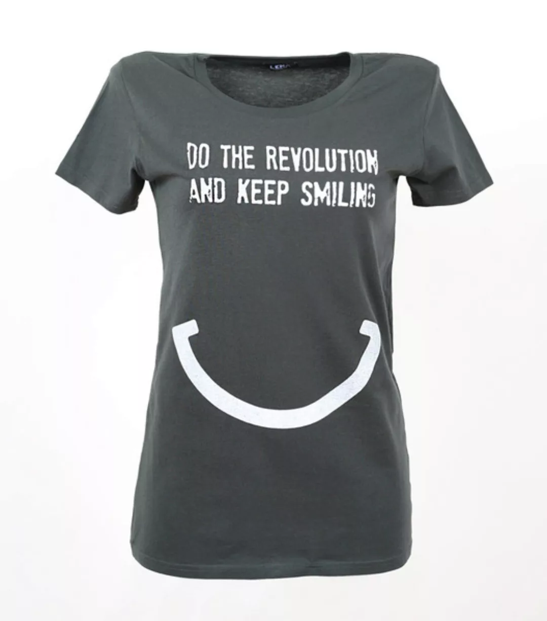 Do The Revolution And Keep Smiling - Frauen T-shirt günstig online kaufen