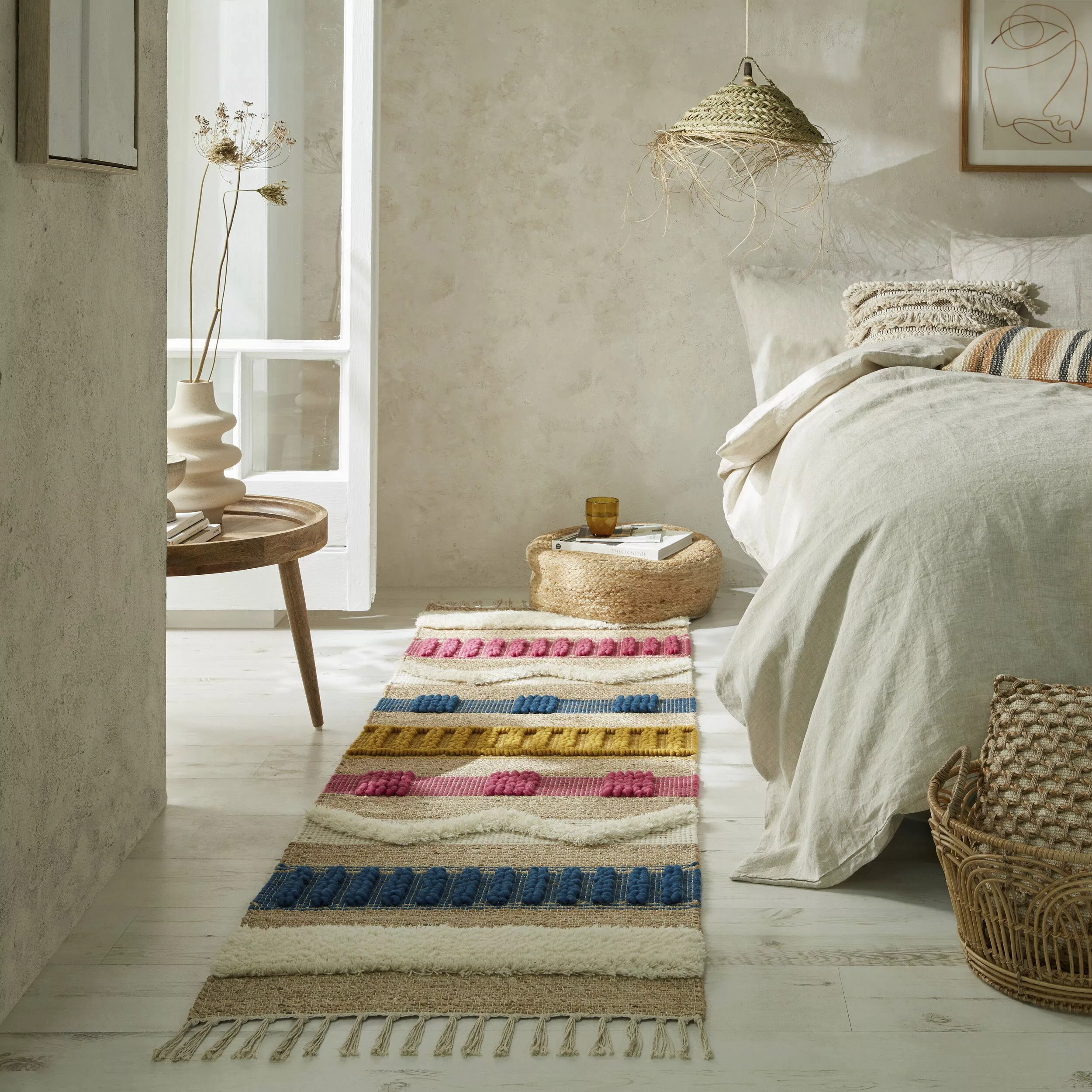 FLAIR RUGS Läufer »Medina«, rechteckig, 12 mm Höhe, Boho-Look, aus Naturfas günstig online kaufen