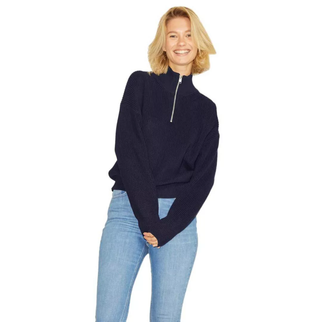 Jjxx Leya Twist Halber Reißverschluss Sweater XS Navy Blazer günstig online kaufen