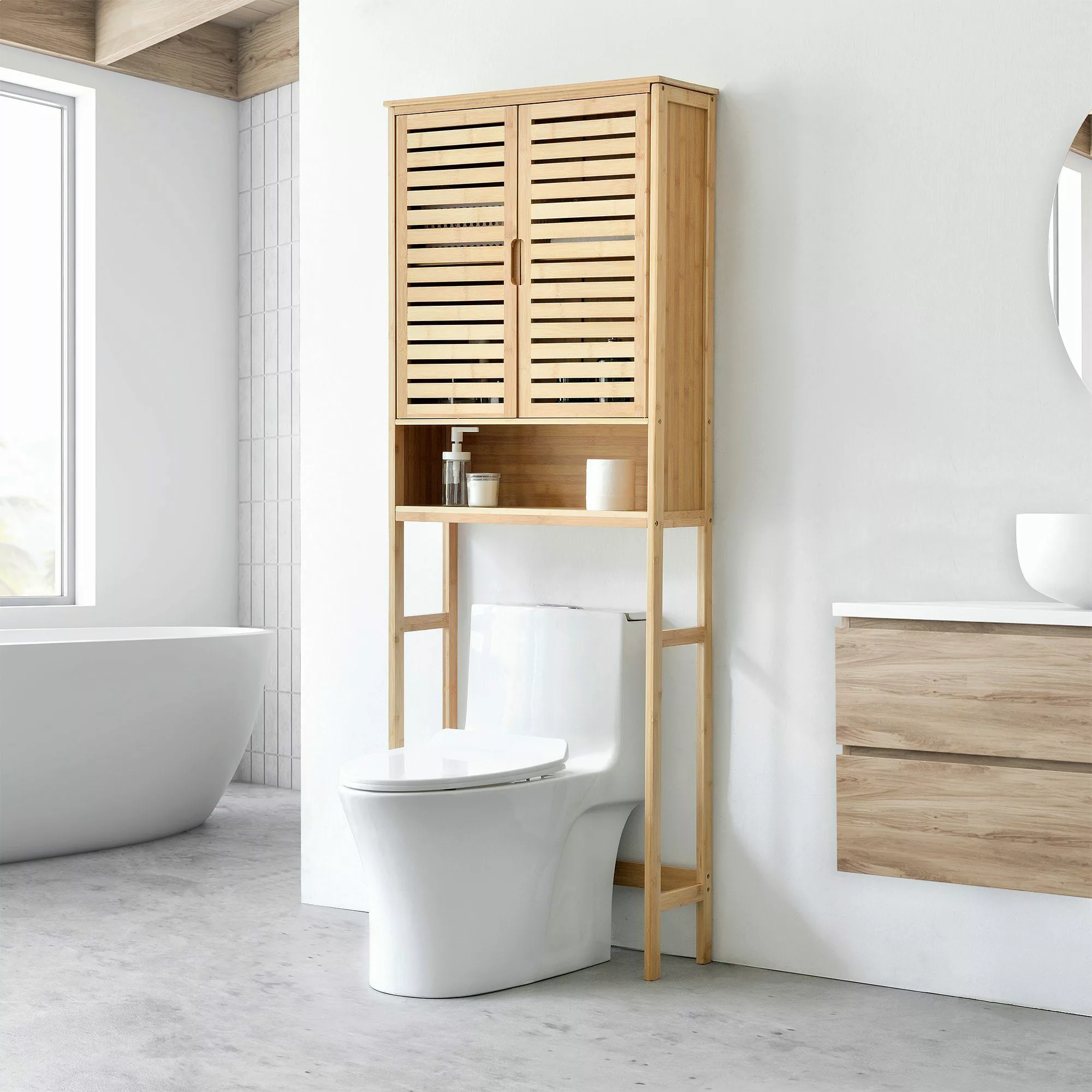 en.casa Badregal, Geta Toilettenschrank 170 x günstig online kaufen