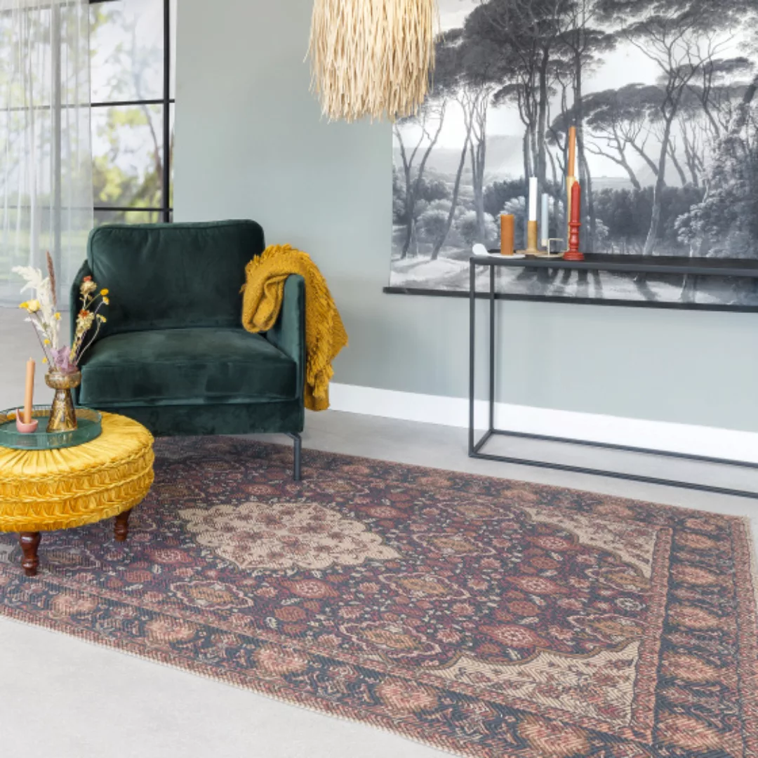 Teppich Perzian 160 X 230 Cm Textil Braun günstig online kaufen