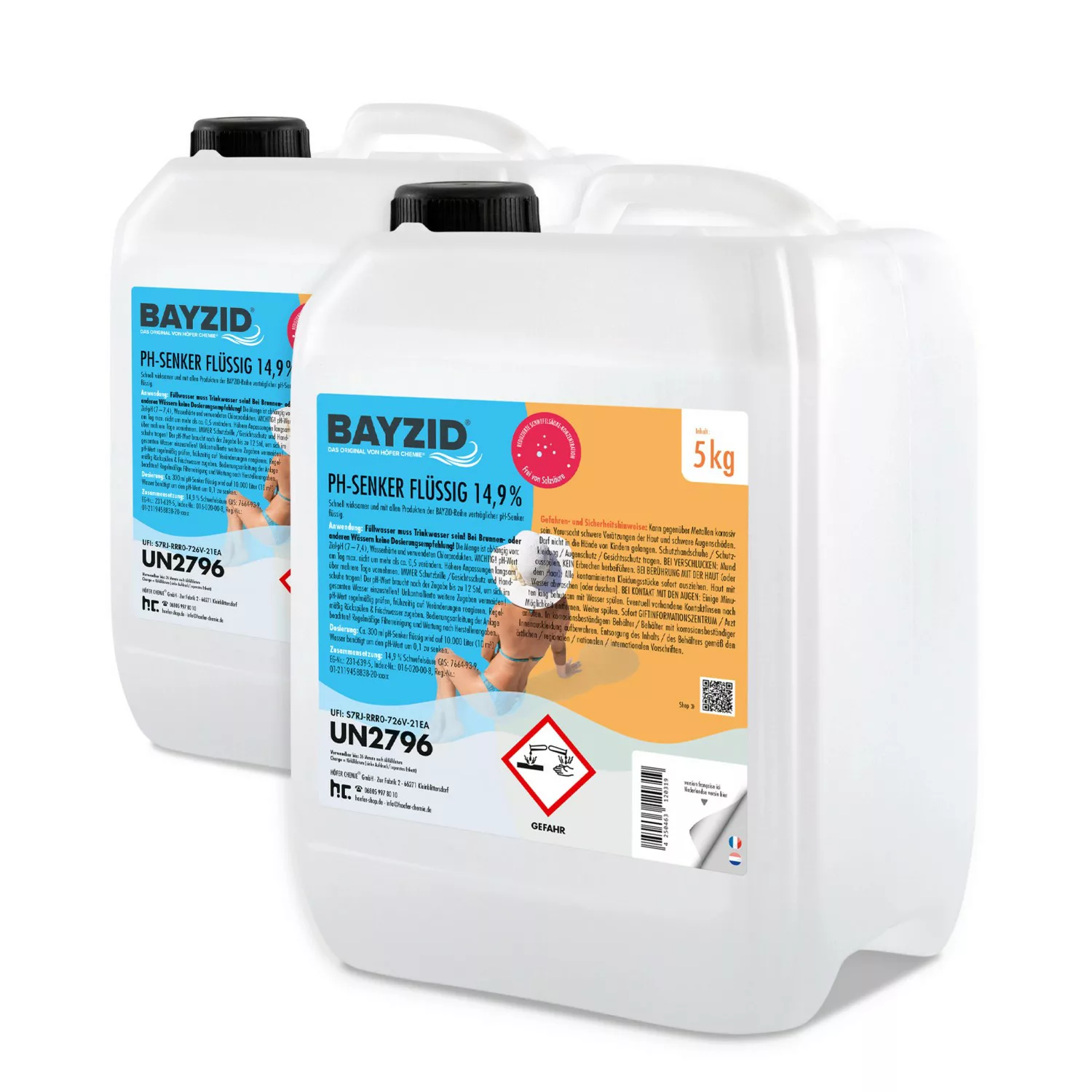 Bayzid pH Minus Flüssig 14,9% 2 x 5kg günstig online kaufen