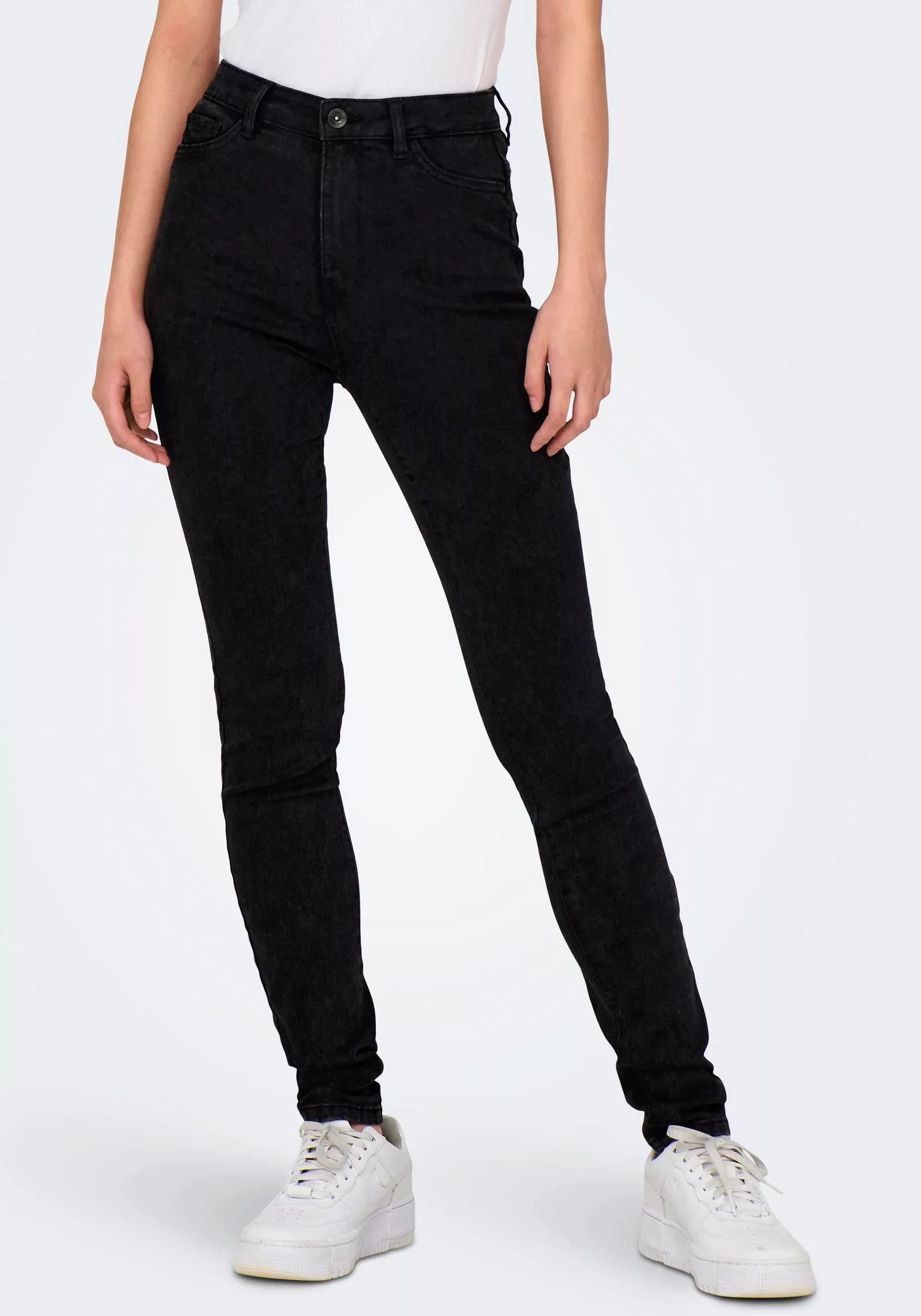 Only Damen Jeans ONLROSE GUA256 - Skinny Fit - Schwarz günstig online kaufen