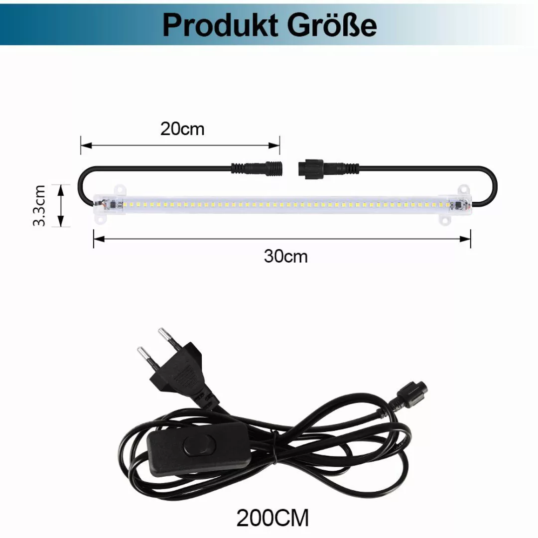 Rosnek Pflanzenlampe 30/50cm, Anschließbar, Sonnenlicht, für günstig online kaufen