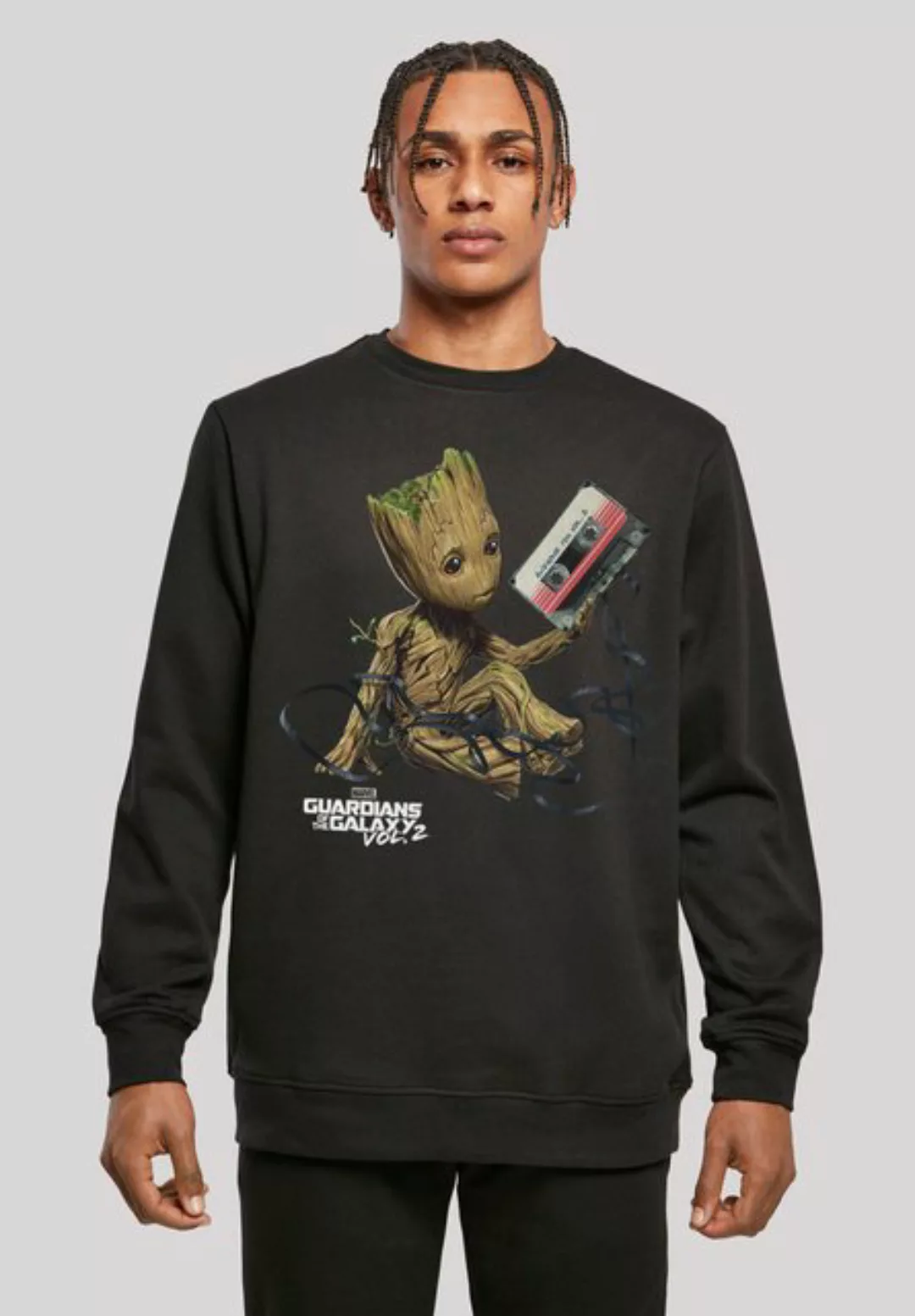 F4NT4STIC Sweatshirt Marvel Guardians Of The Galaxy Vol2 Groot Tape Print günstig online kaufen