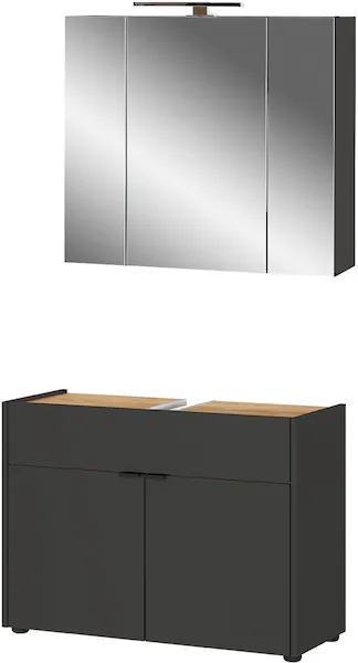 GERMANIA Badmöbel-Set "Ameca", (2 St.), Badezimmer-Set bestehend aus Waschb günstig online kaufen