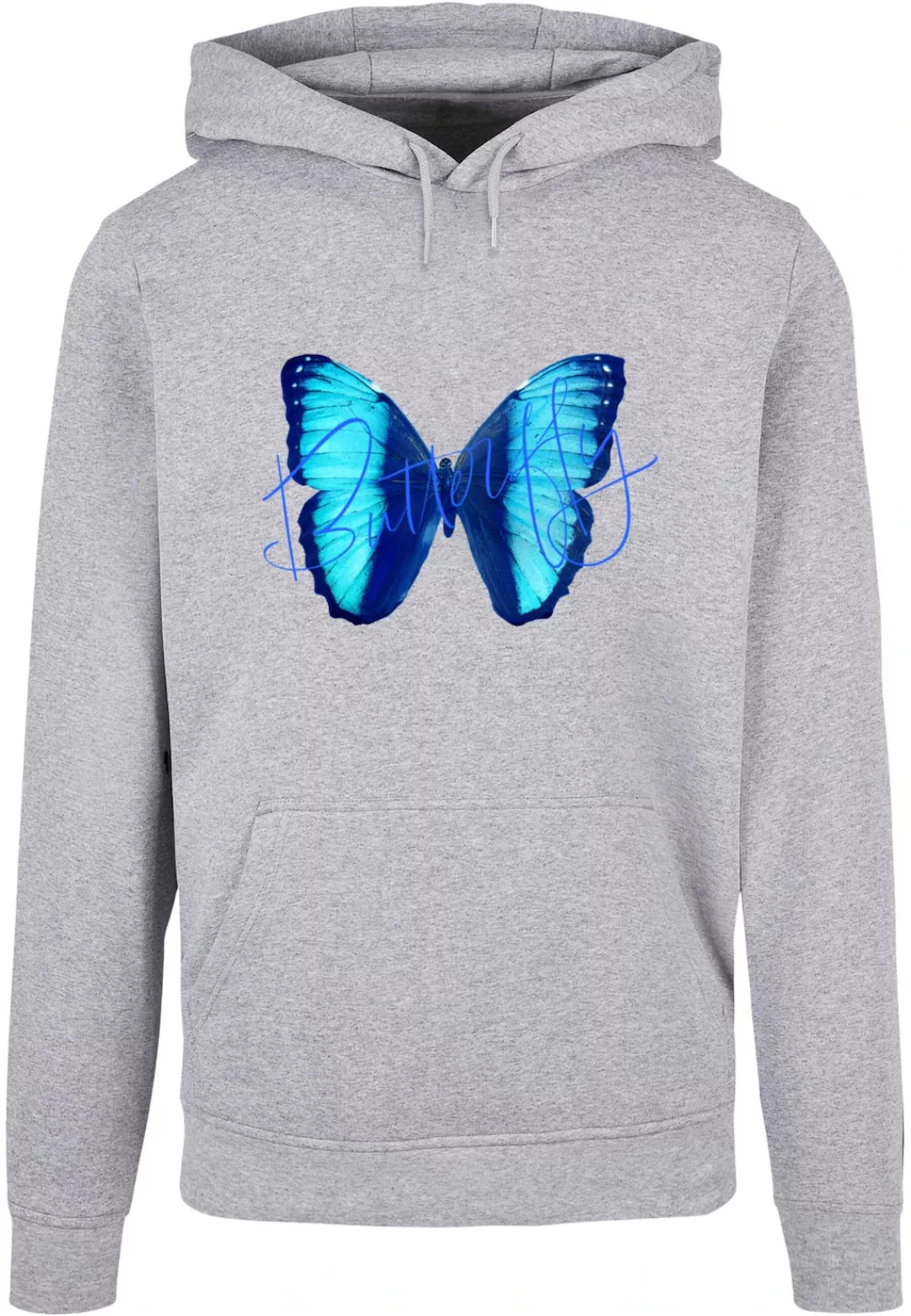 Merchcode Kapuzensweatshirt "Merchcode Herren Butterfly Blue Basic Hoody" günstig online kaufen