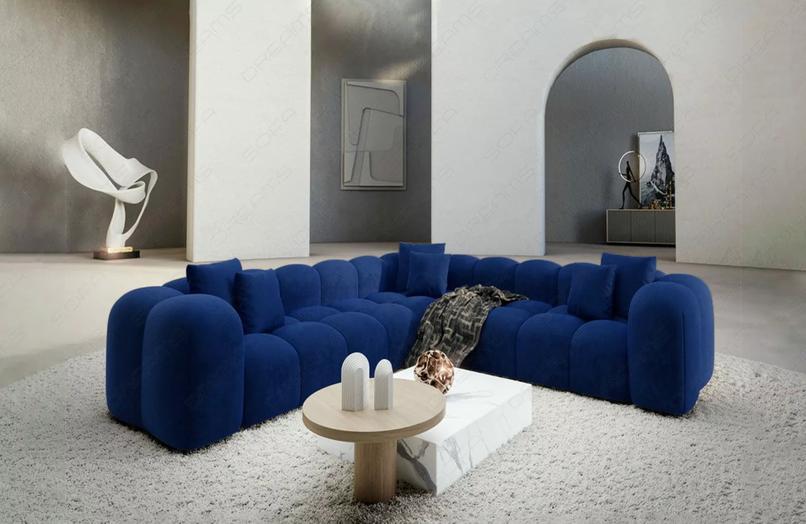 Sofa Dreams Ecksofa Design Stoff Samtstoff günstig online kaufen