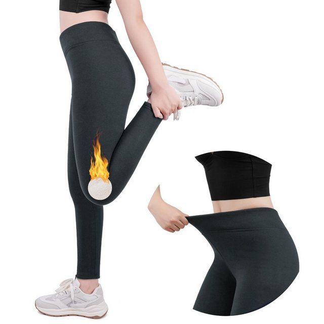 Frentree Thermoleggings Damen mit Fleece Gefütterte Thermo Leggings für Win günstig online kaufen