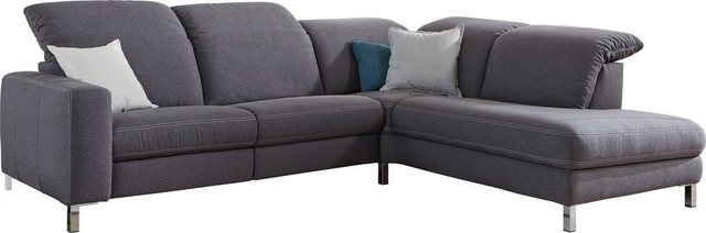 3C Candy Ecksofa Homely bequem und komfortabel, mit verstellbaren Kopfteile günstig online kaufen