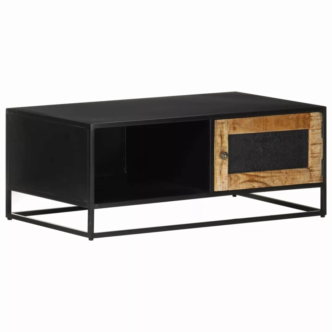 Couchtisch 90x50x35 Cm Raues Mangoholz günstig online kaufen