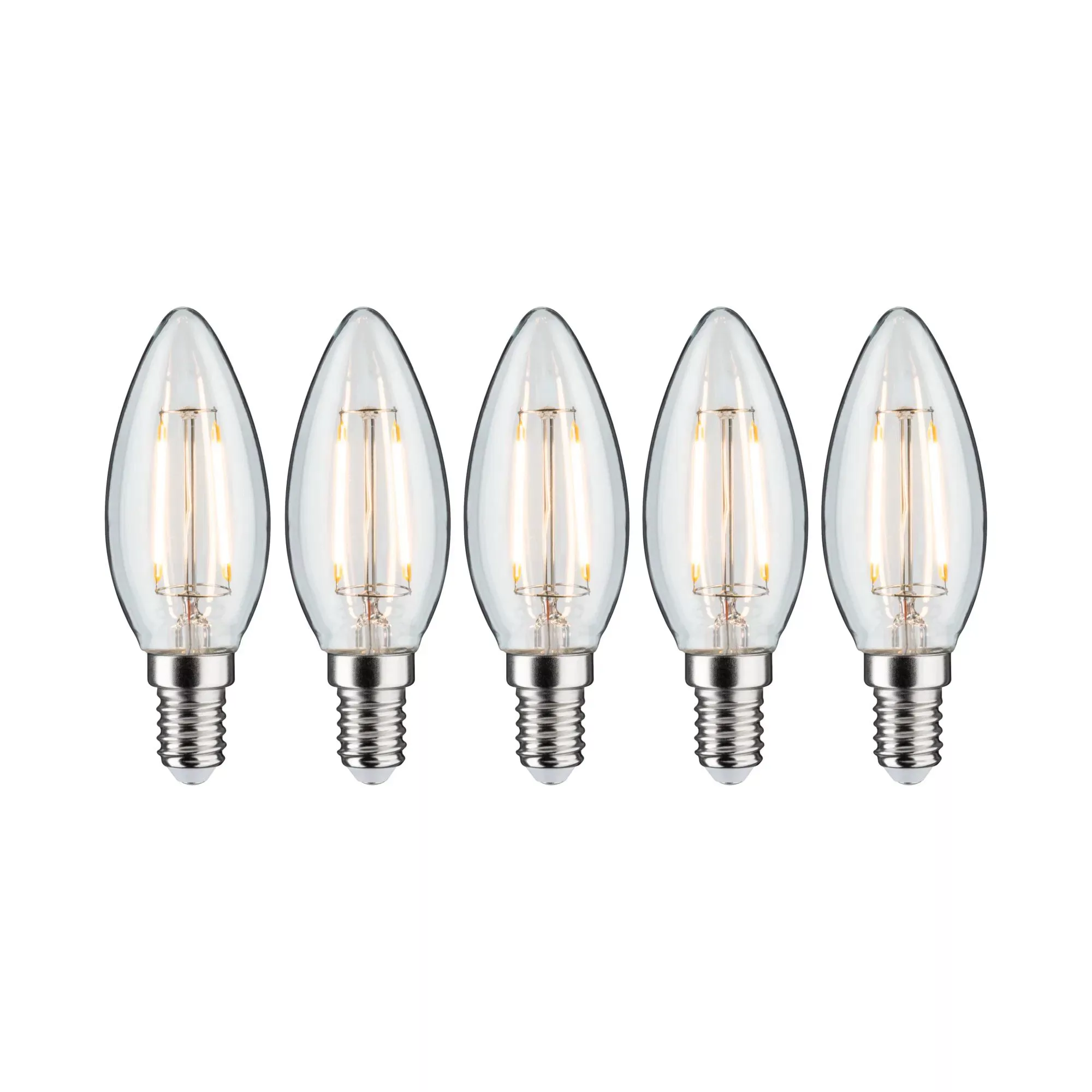 Paulmann "Filament Set LED Kerze E14 230V 5x250lm 5x2,6W 2700K Klar" günstig online kaufen