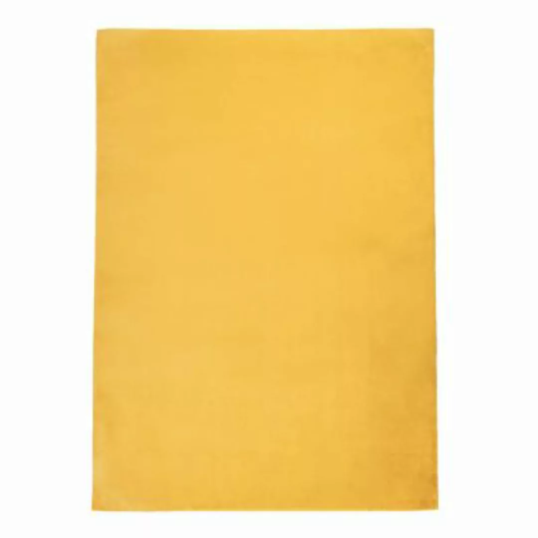 carpet city® Hochflorteppich Topia Uni Gelb gelb Gr. 160 günstig online kaufen