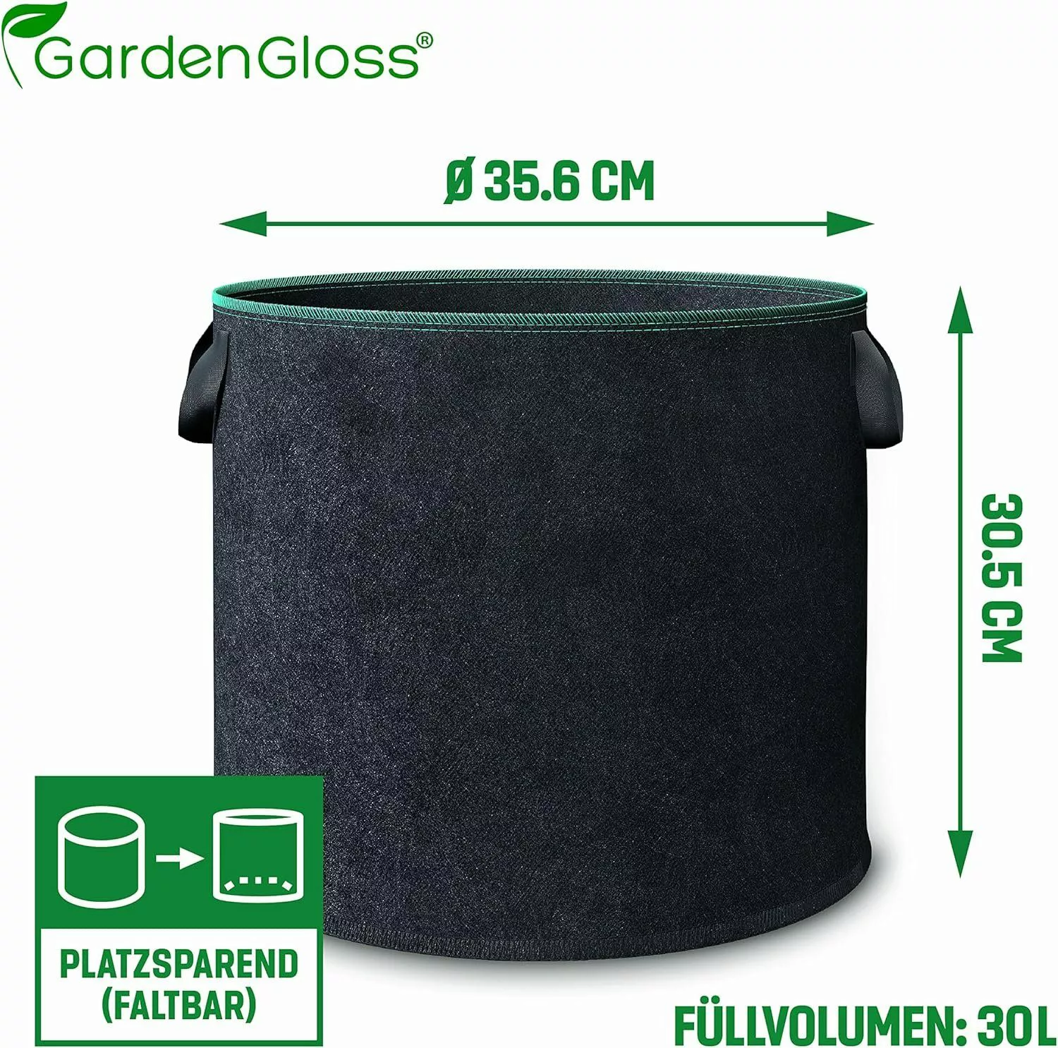 GardenGloss Pflanzkübel Pflanzsack aus Vliesstoff für günstig online kaufen