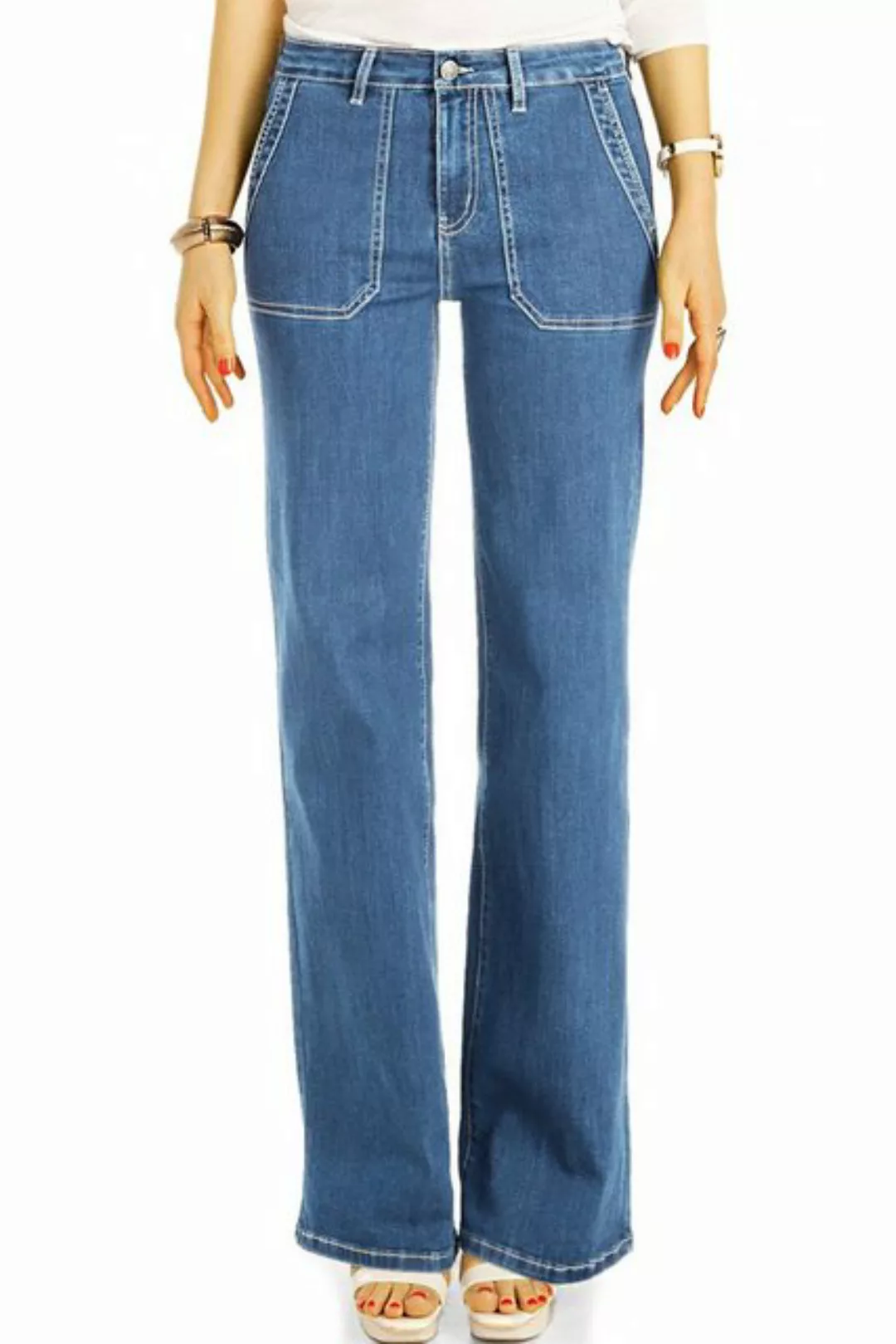 be styled Bootcut-Jeans Bootcut Jeans, medium waist Hosen straight Passform günstig online kaufen