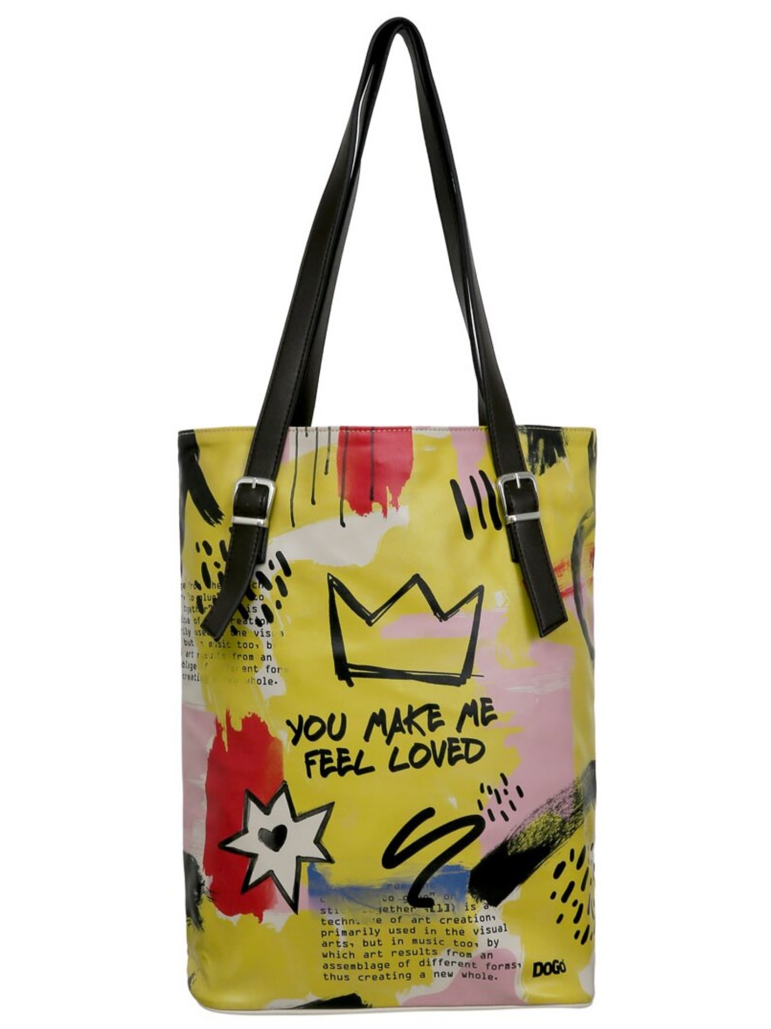 DOGO Umhängetasche "Damen Tall Bag The Creation Of The Collage Vegan Damen günstig online kaufen