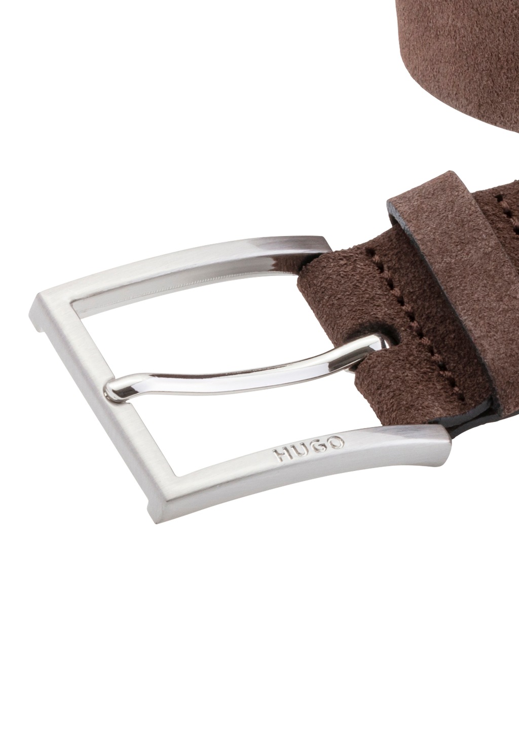 HUGO Ledergürtel "Mirto Sz35", aus Veloursleder mit Logo-Gravur auf der Dor günstig online kaufen