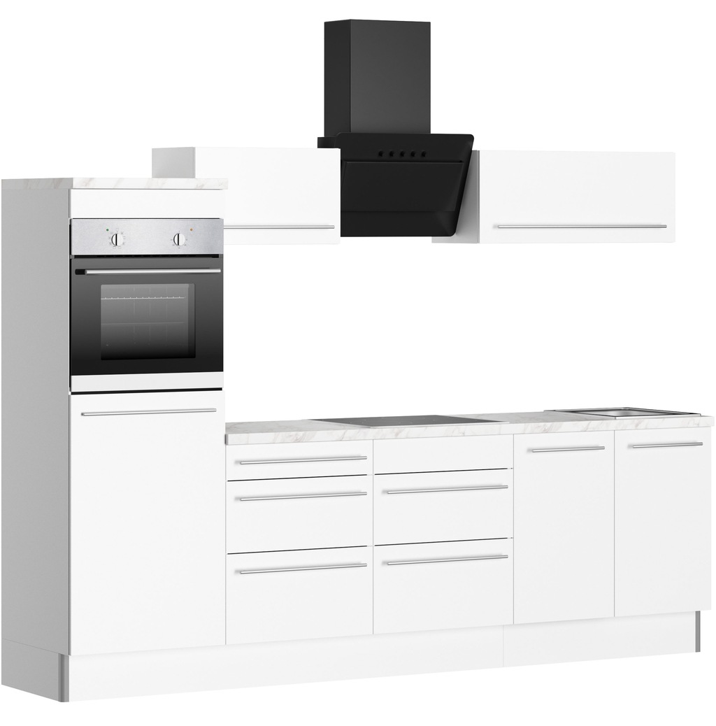 KOCHSTATION Küche "KS-Bern2", Breite 270 cm, wahlweise mit E-Geräten, Seite günstig online kaufen