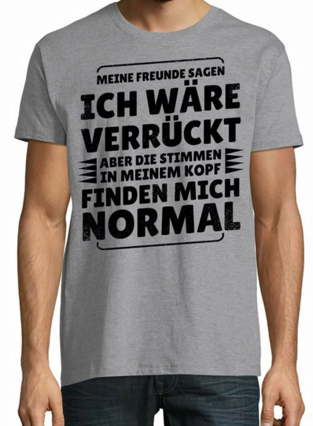 Youth Designz Print-Shirt Verrückt Normal Herren T-Shirt mit lustigen Spruc günstig online kaufen