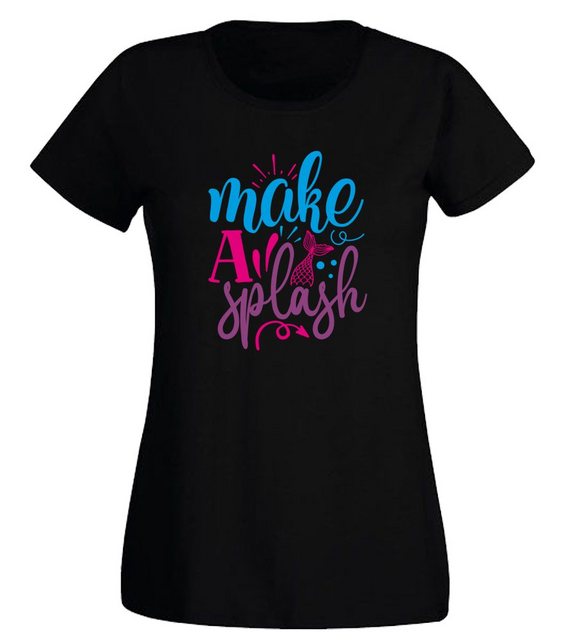 G-graphics T-Shirt Damen T-Shirt - Make a splash Slim-fit-Shirt, mit Frontp günstig online kaufen
