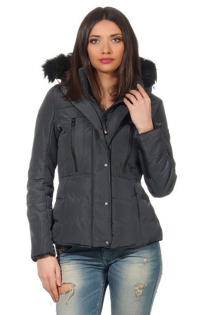 Geographical Norway Winterjacke Outdoor Damen Jacke Slim-Fit in Unifarbe, m günstig online kaufen