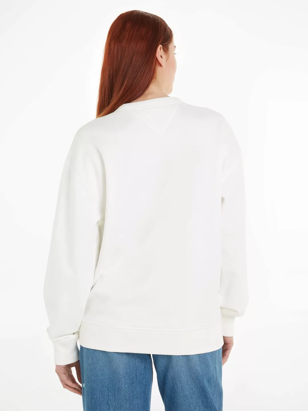 Tommy Jeans Sweatshirt TJW RLX VARSITY LUXE CREW mit gesticktem Logoschrift günstig online kaufen