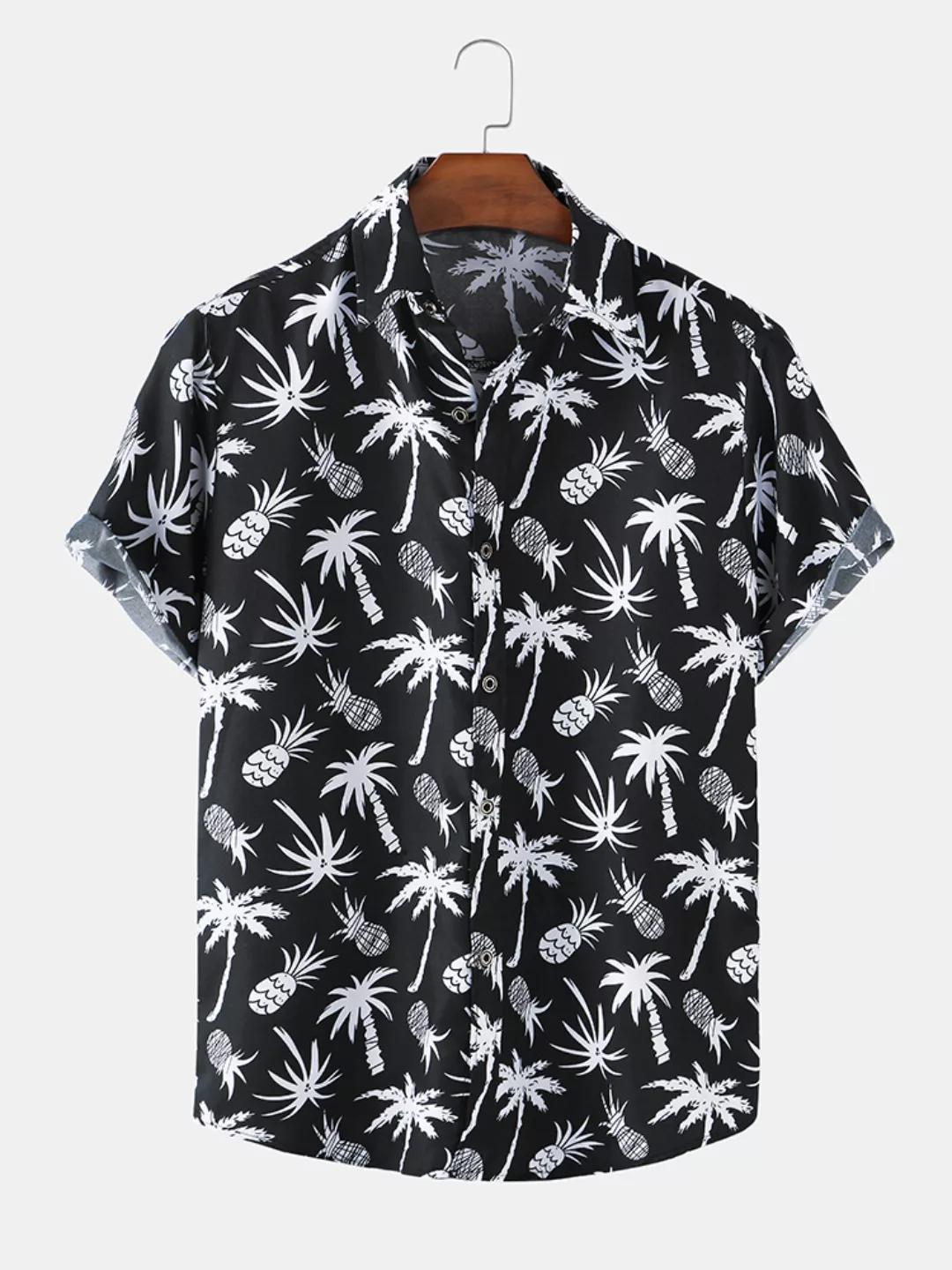 Herren Tropical Holiday Printed Lässige Kurzarmhemden günstig online kaufen