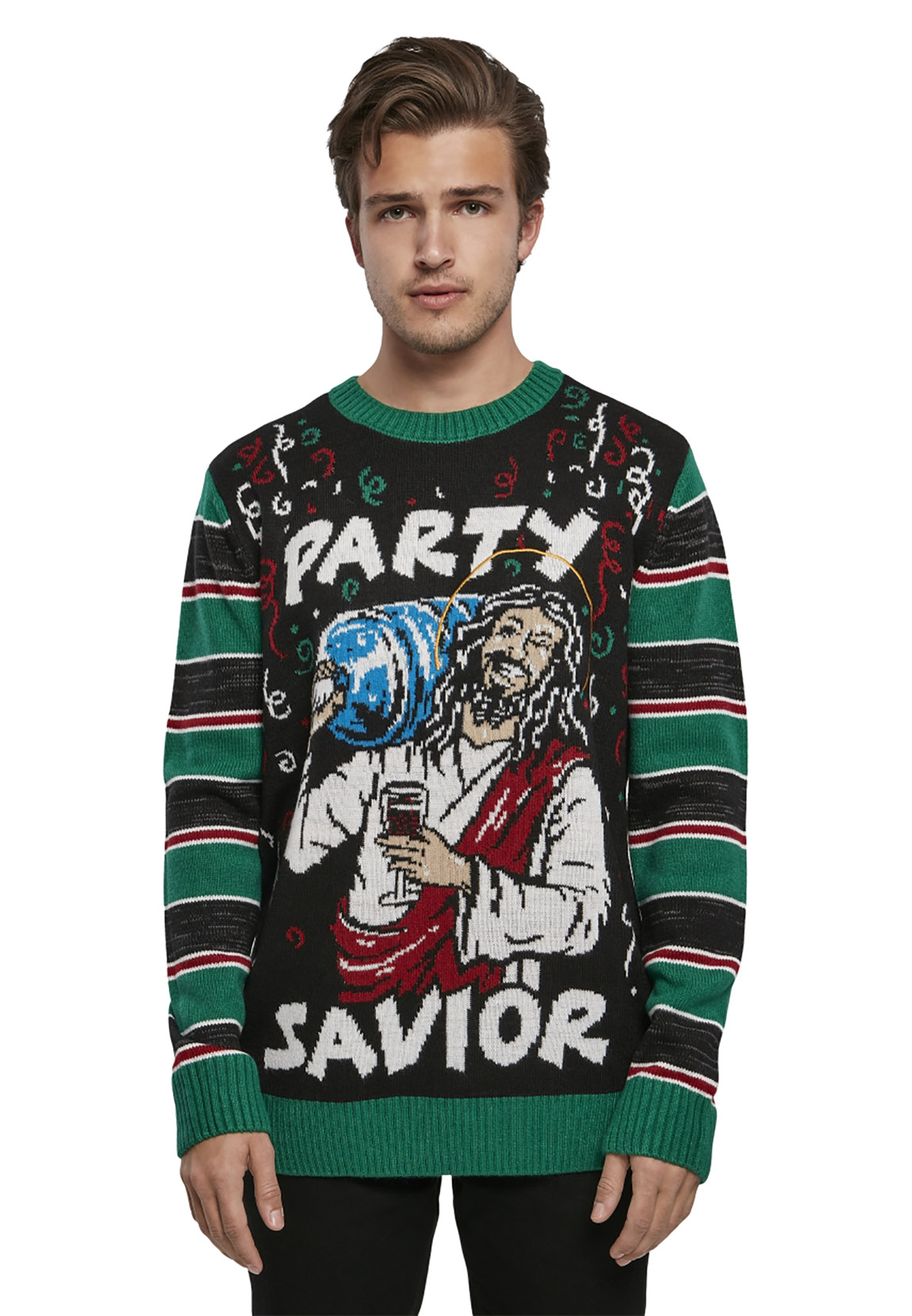 URBAN CLASSICS Strickpullover Herren Savior Christmas Sweater (1-tlg) günstig online kaufen