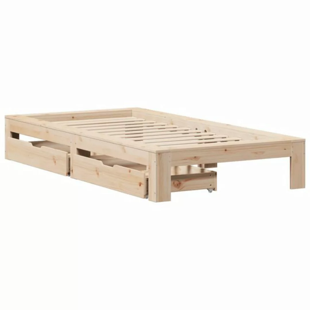 vidaXL Bett Massivholzbett ohne Matratze 100x200 cm Kiefernholz günstig online kaufen