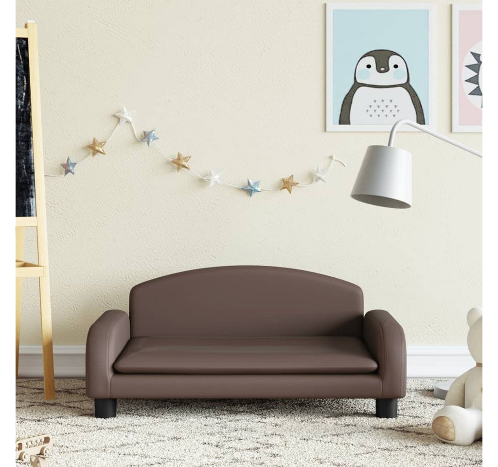 vidaXL Kindersofa, Kindersofa Braun 70x45x30 cm Kunstleder günstig online kaufen