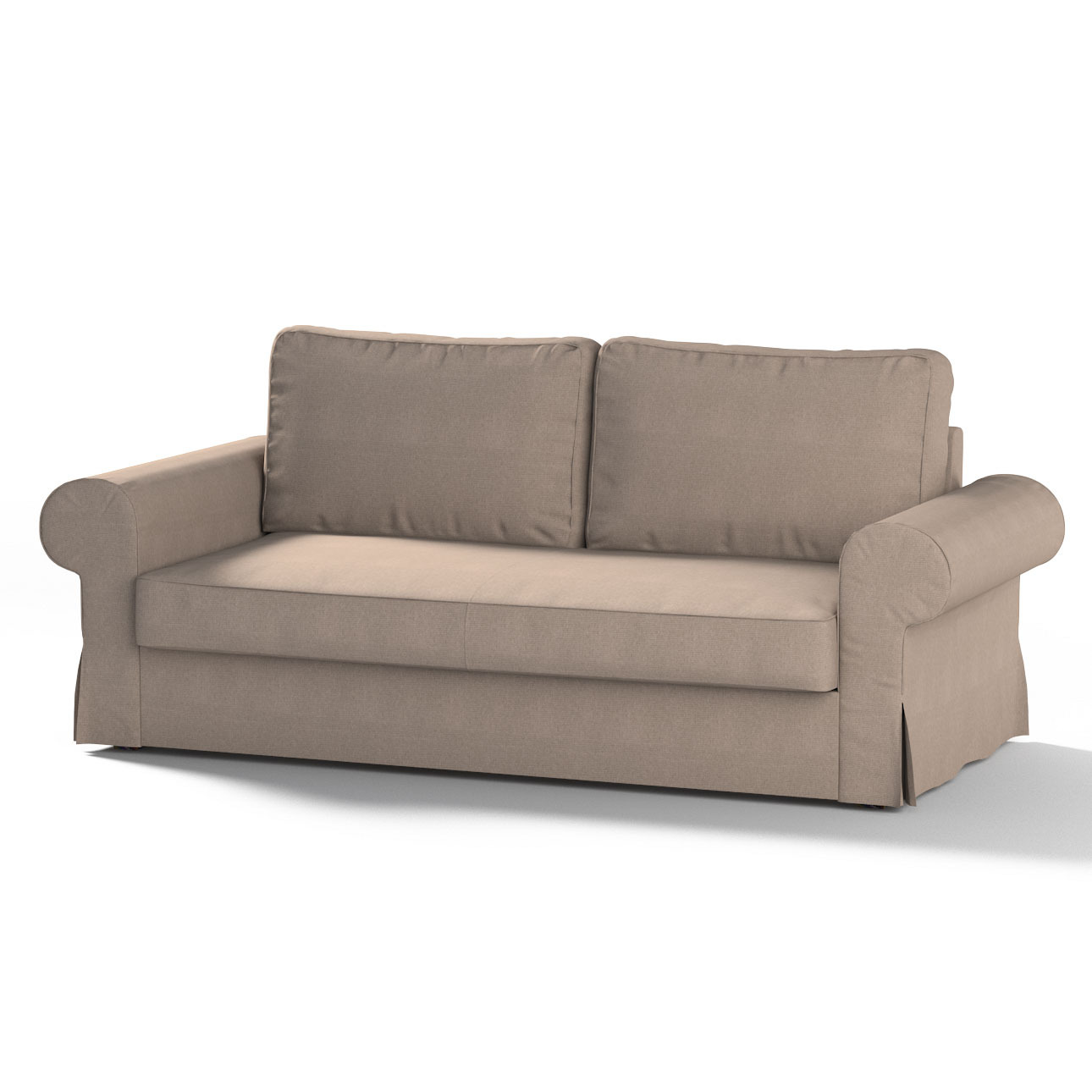 Bezug für Backabro 3-Sitzer Sofa ausklappbar, beige-grau, Bezug für Backabr günstig online kaufen