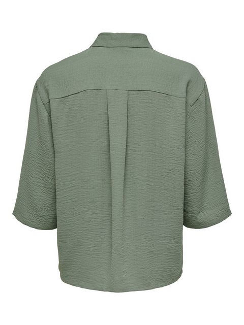 JACQUELINE de YONG Blusenshirt 3/4 Arm Hemd in Knitteroptik Blusen Oberteil günstig online kaufen