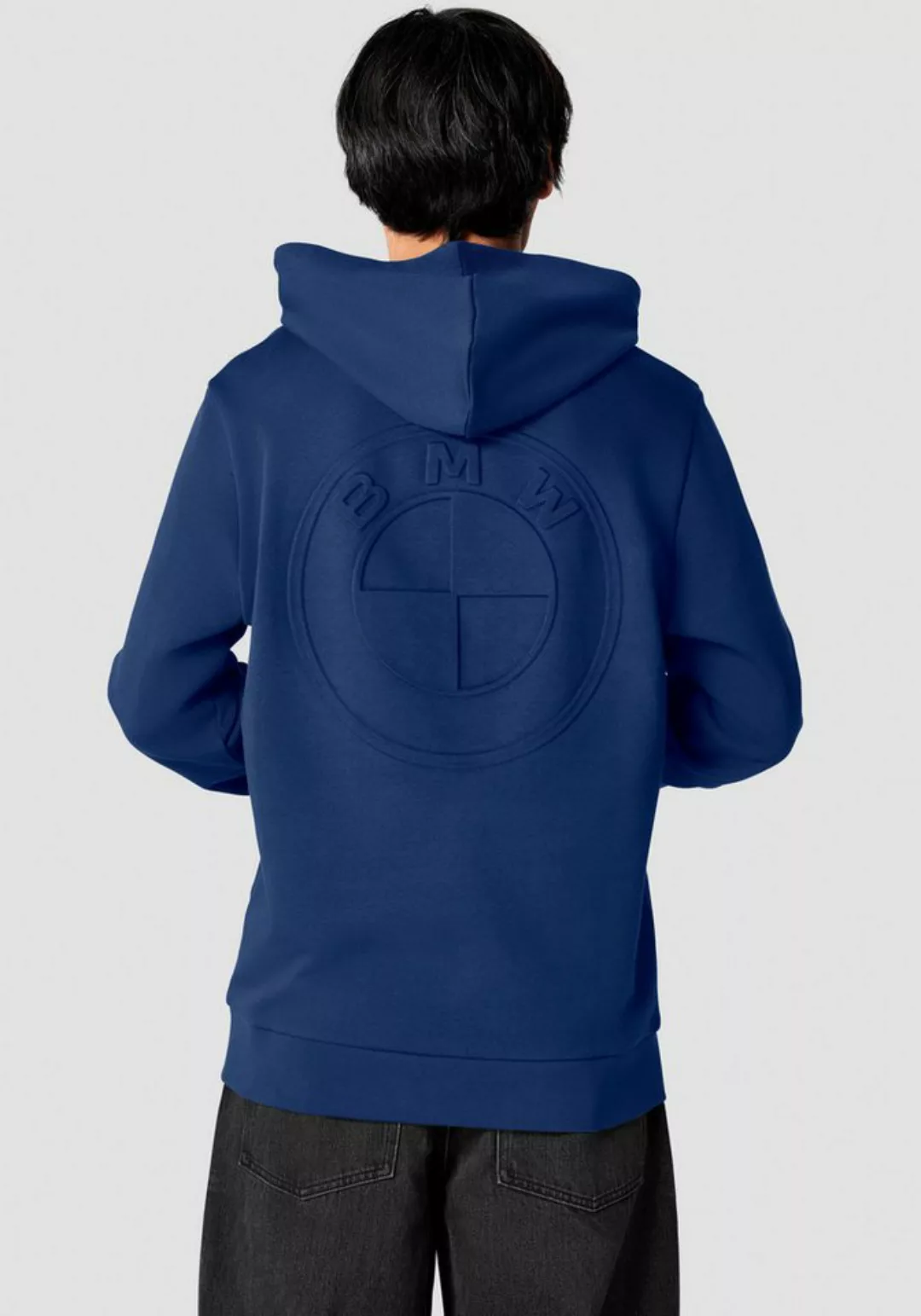 BMW Hoodie mit farbgleichem Logo auf der Rückseite günstig online kaufen