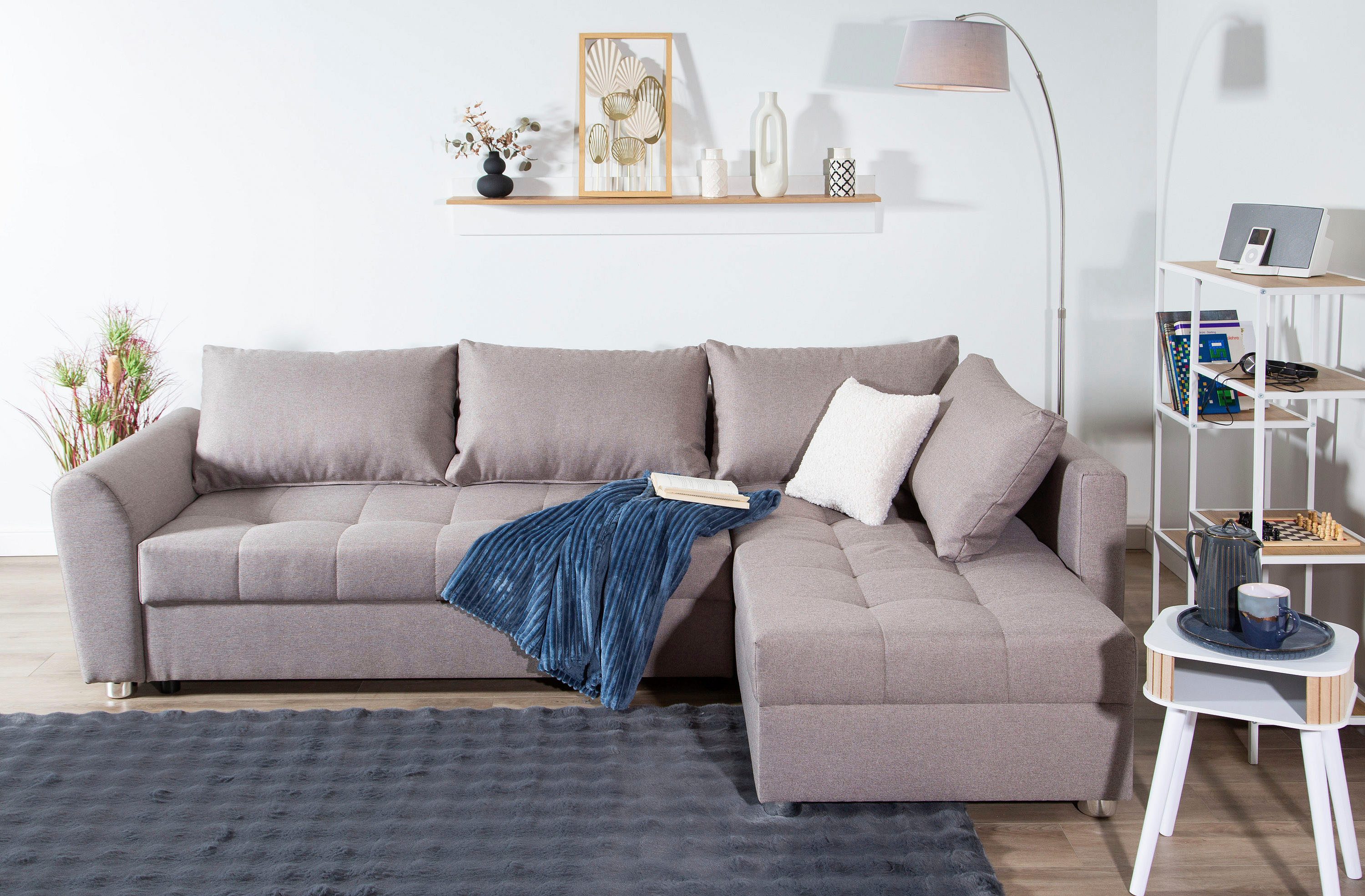 COLLECTION AB Ecksofa "JANA XL-Sofa L-Form", inkl. Bettfunktion, Bettkasten günstig online kaufen