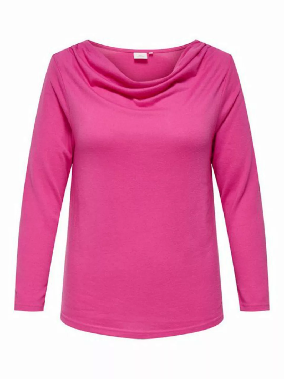 ONLY CARMAKOMA Blusenshirt Bluse Plus Size V-Ausschnitt Langarm Regular Fit günstig online kaufen