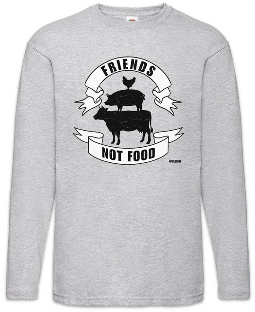 Urban Backwoods Langarmshirt Friends Not Food Animals Langarm T-Shirt Vegan günstig online kaufen