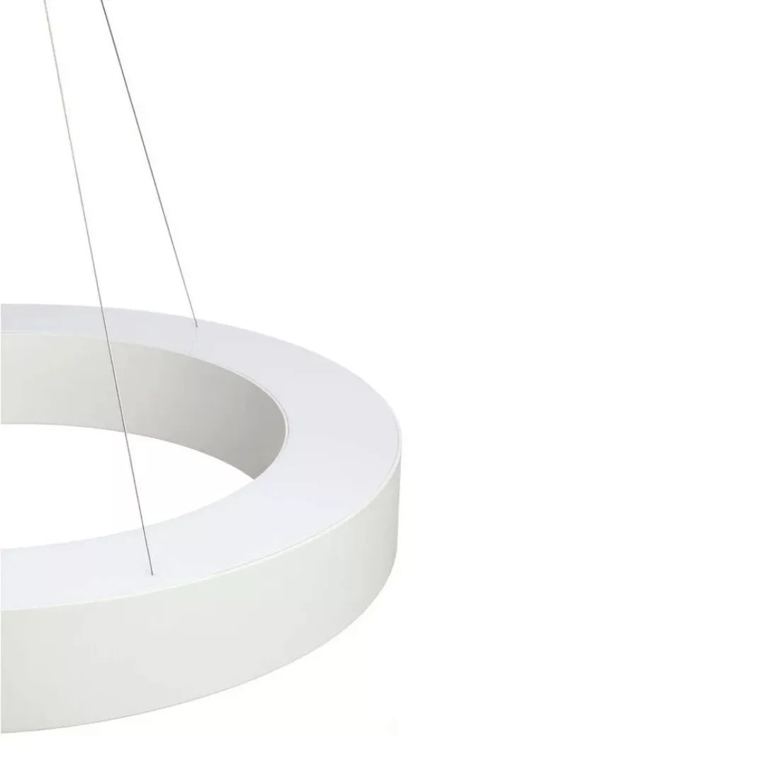 LED Pendelleuchte Medo Ring 34W 3000K 2000lm in Weiß günstig online kaufen
