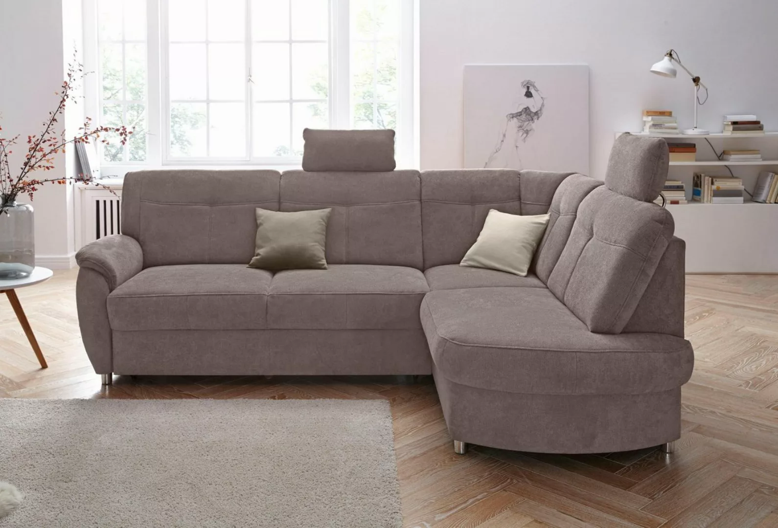 sit&more Ecksofa Sonoma L-Form, wahlweise mit Bettfunktion und Bettkasten günstig online kaufen