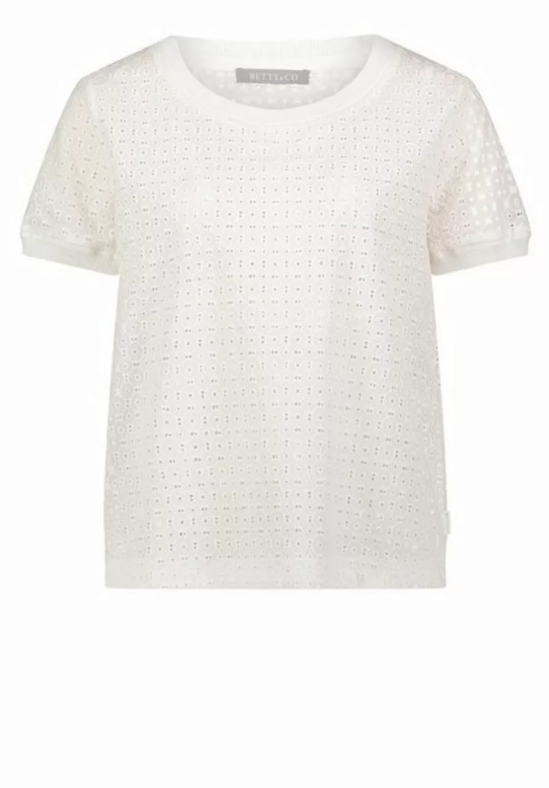 Betty&Co Blusentop Bluse Kurz 1/2 Arm, Offwhite günstig online kaufen