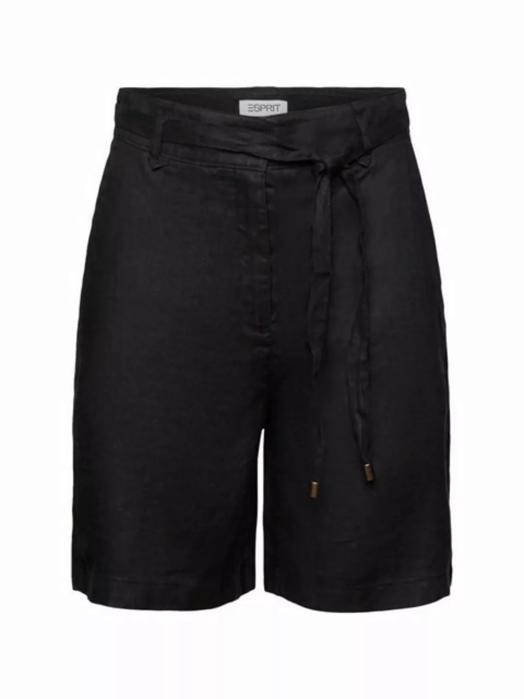 Esprit Shorts Shorts aus Leinen mit weitem Bein (1-tlg) günstig online kaufen