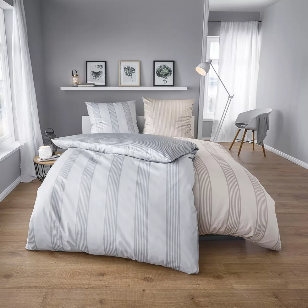 Kleine Wolke Wendebettwäsche »Lina«, im eleganten Streifendesign günstig online kaufen