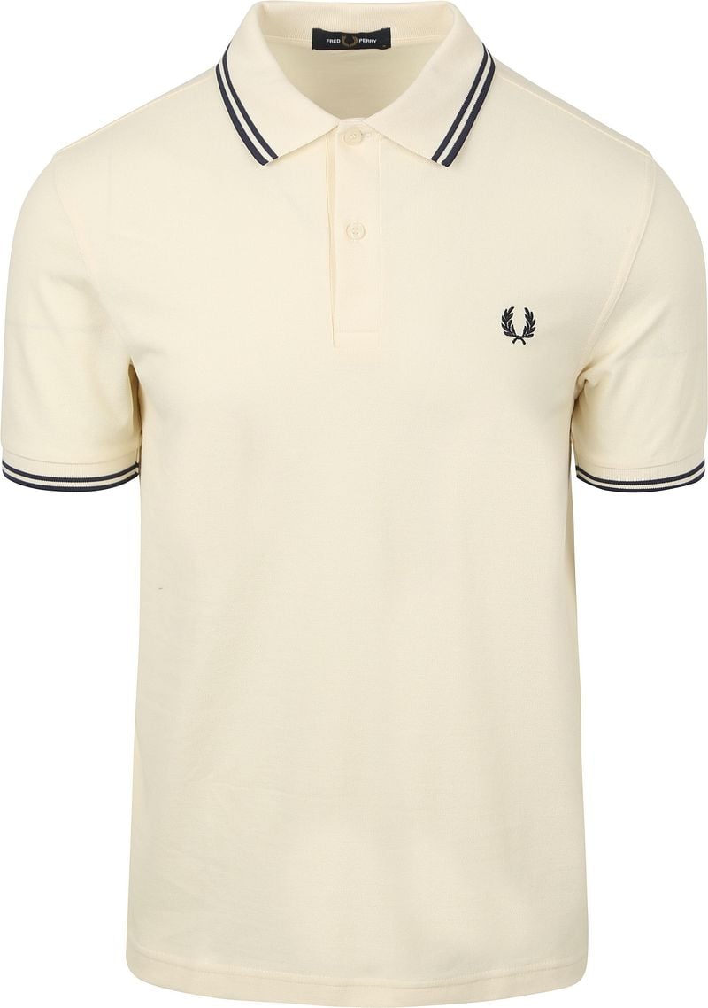 Fred Perry  T-Shirts & Poloshirts Twin Tipped Polo Shirt Ecru/Tennis Blue günstig online kaufen
