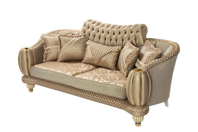 Nobelaa Sofa Sitzgruppe/Sofa Set - Wohnzimmergarnitur "Bay" 3+3+1+1 + Hocke günstig online kaufen