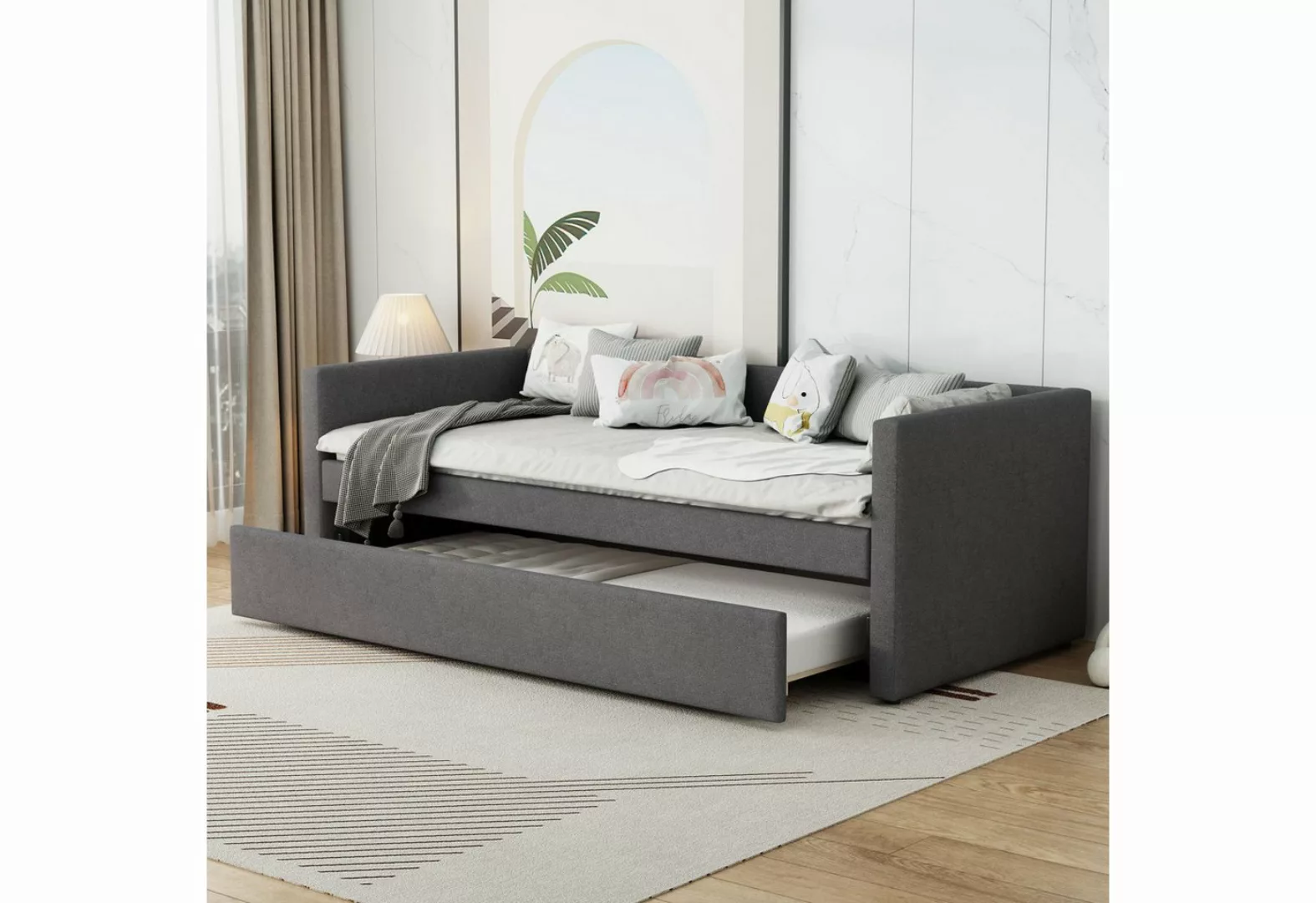 MODFU Daybett Schlafsofa Tagesbett, mit klappbaren und hochklappbaren Metal günstig online kaufen
